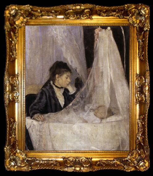 framed  Berthe Morisot The Crib, ta009-2